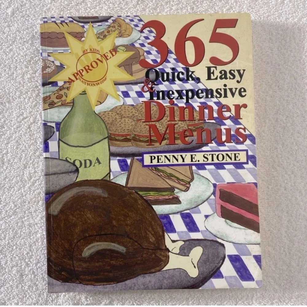 Vintage 365 Quick, Easy & Inexpensive Dinner Menus  Cookbook
